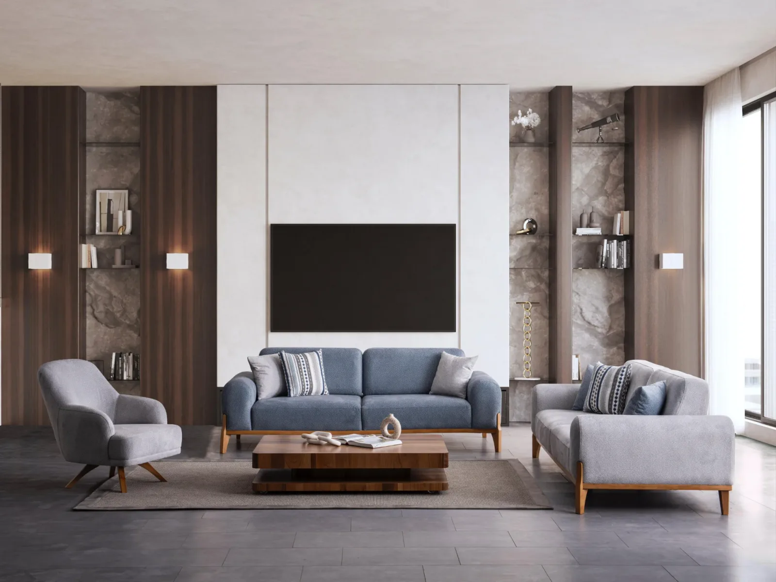 Puffy Sofa Set